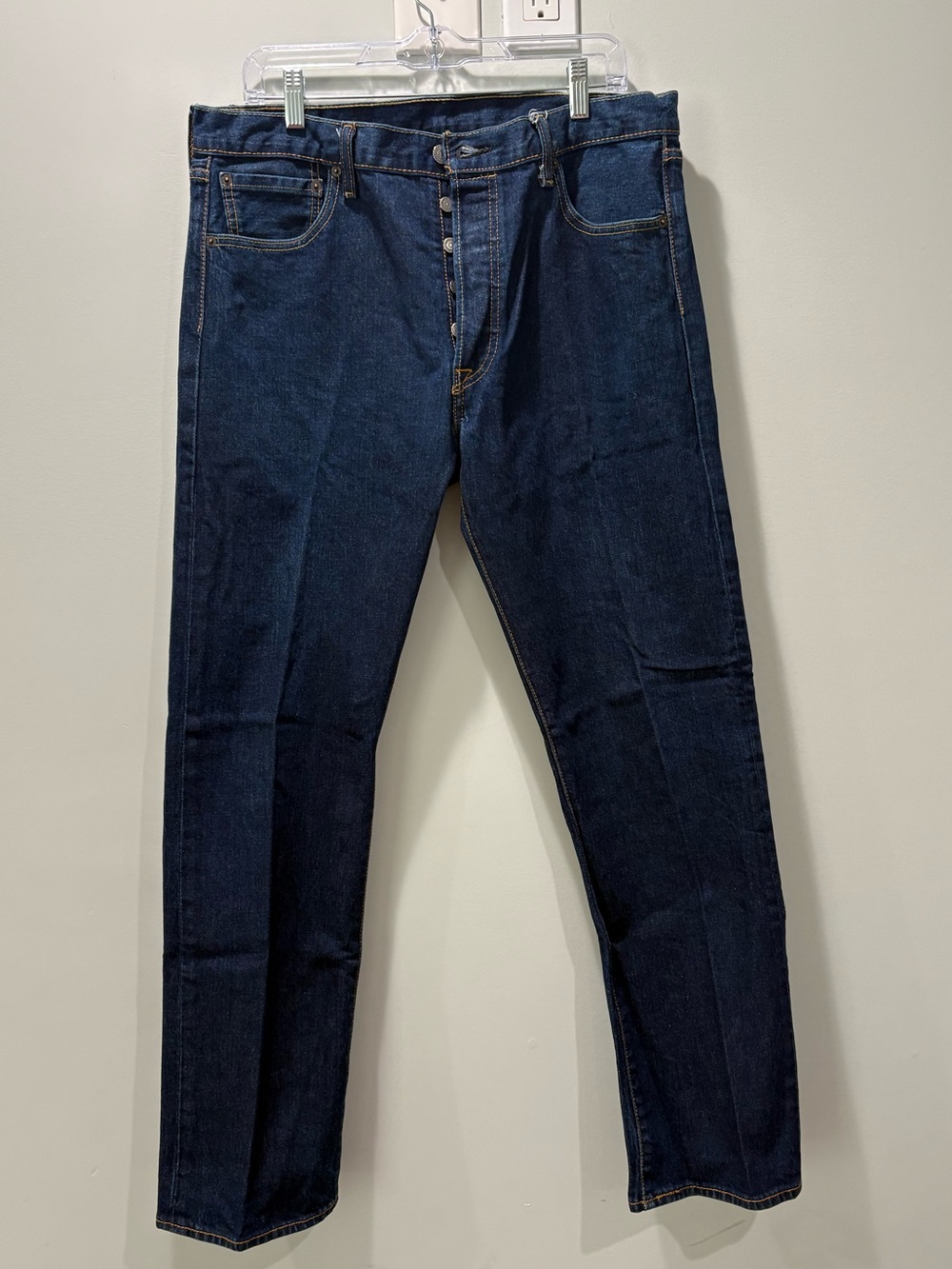 Levi's 501 Dark Indigo Straight Leg Jeans